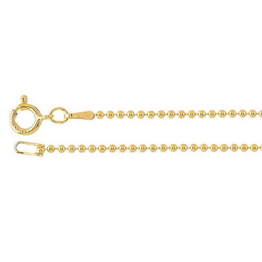 14/20 Yellow Gold-Filled Bead Chain