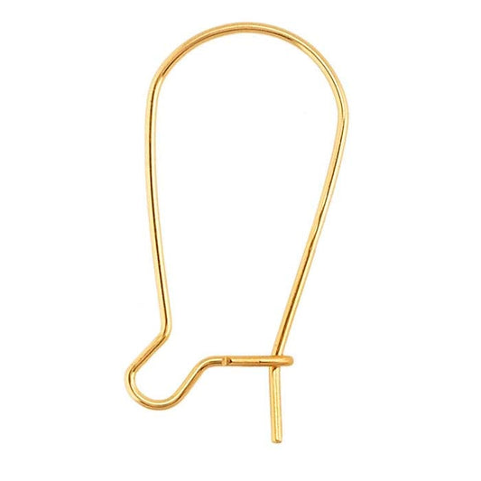 14/20 Yellow Gold-Filled Kidney Ear Wire