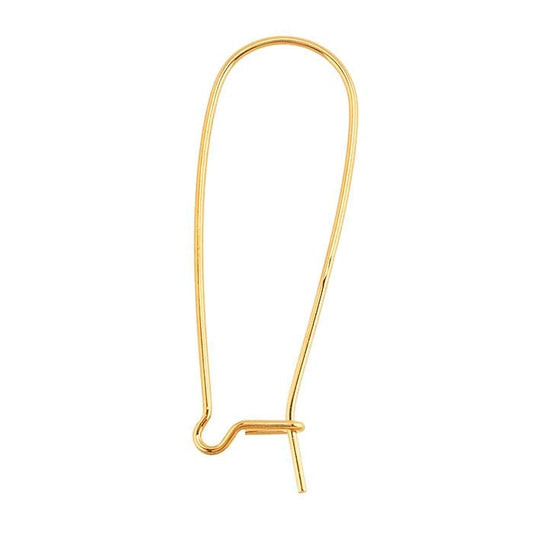 14/20 Yellow Gold-Filled Kidney Ear Wire