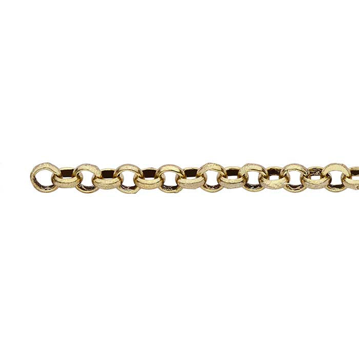 Brass Antique-Finish 3.8mm Rolo Chain, 6.1 m. Spool