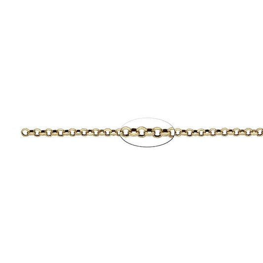 Brass Antique-Finish 3.8mm Rolo Chain, 6.1 m. Spool