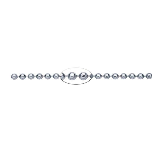 Stainless Steel 4.4mm Bead Chain, 6.1 m. Spool