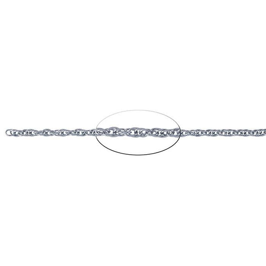 Edelstahl-Doppelseilkette, 3,4 mm, 6,1 m Spule