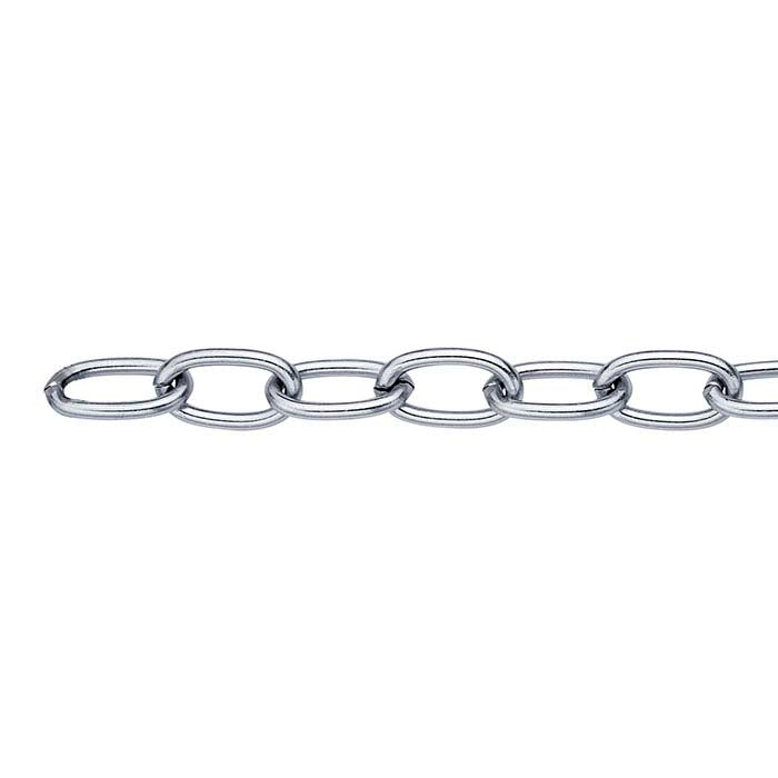 Stainless Steel Oval Cable Chain, 6.1 m. Spool