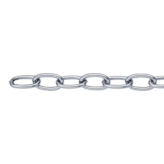 Stainless Steel 5.3mm Oval Cable Chain, 6.1 m. Spool