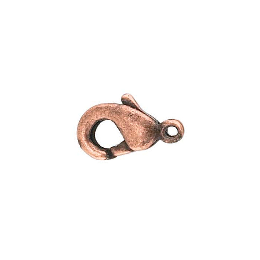 Mosiężny karabińczyk łezka 9 x 5,5 mm z zamkniętym oczkiem