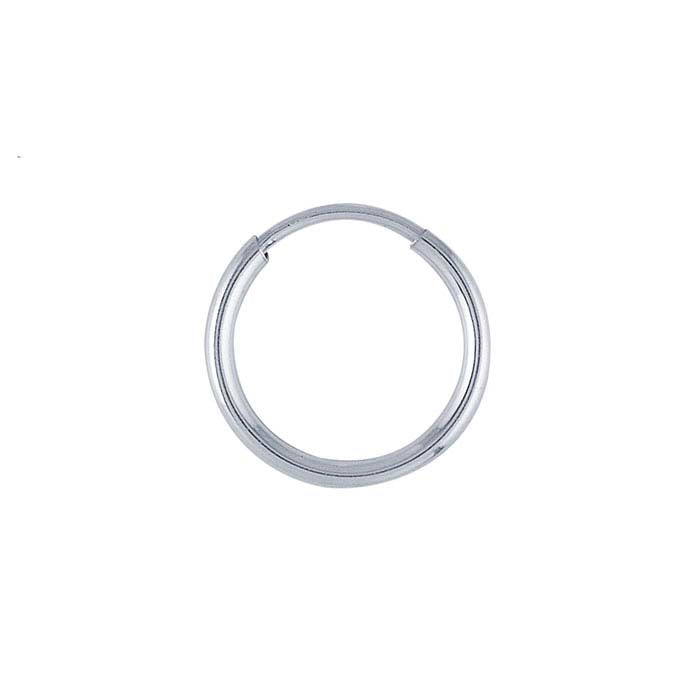 Sterling Silver 1.3 x 12mm Endless Hoop Earring