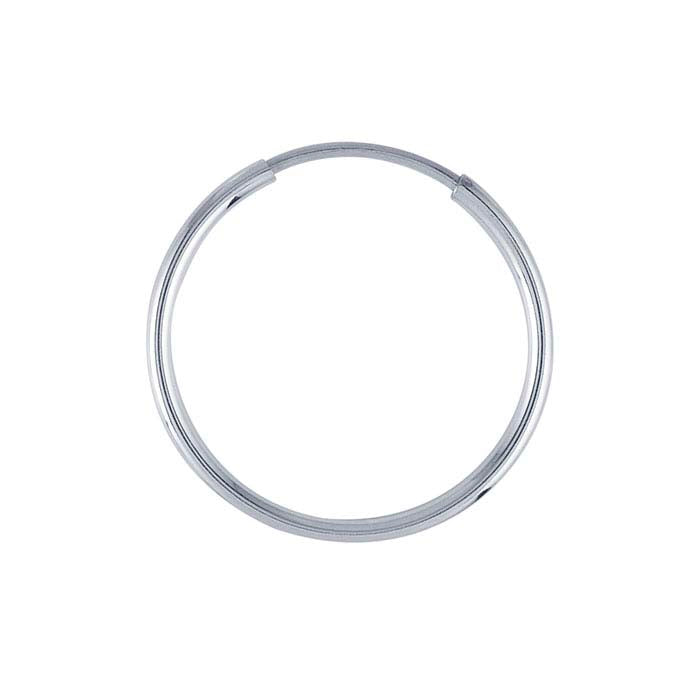Sterling Silver 1.3 x 18mm Endless Hoop Earring