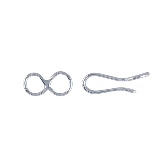 Sterling Silver Hook & Eye Clasp