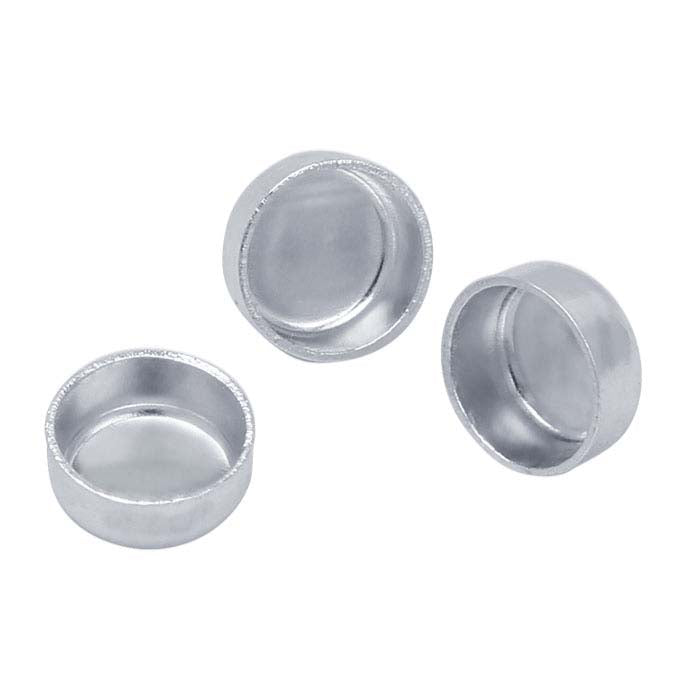 Sterling Silver 4mm Round Bezel Cup Setting