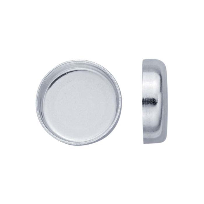 Sterling Silver 4mm Round Bezel Cup Setting