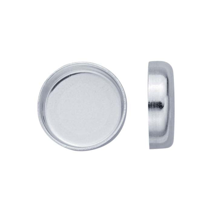 Sterling Silver 5mm Round Bezel Cup Setting