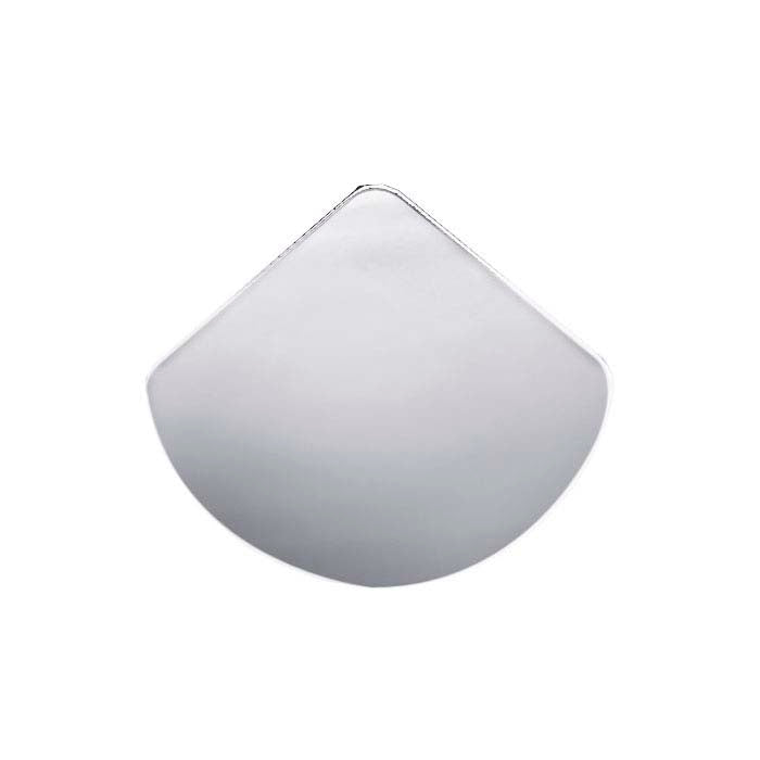 Sterling Silver 28 x 33mm Fan Stamping, 0.40mm