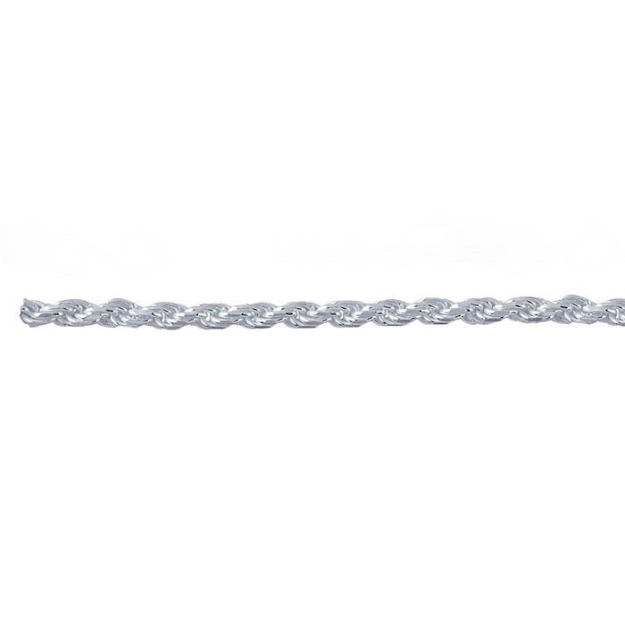 Sterling Silver Diamond-Cut French Rope Chain