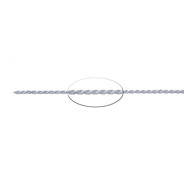 Sterling Silver Diamond-Cut French Rope Chain