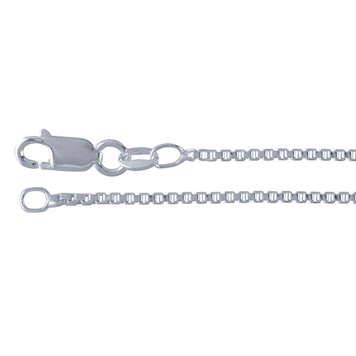 Catena a scatola veneziana in argento sterling 1,5 mm