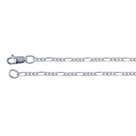 Sterling Silver 1.5mm Figaro Chain