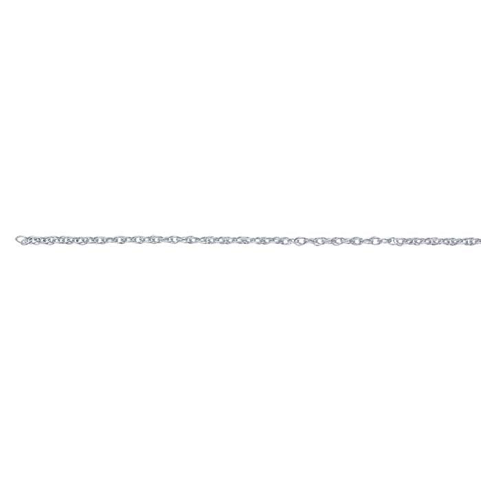 Sterling Silver 2,1 mm Dubbelrepkedja, Per Fot