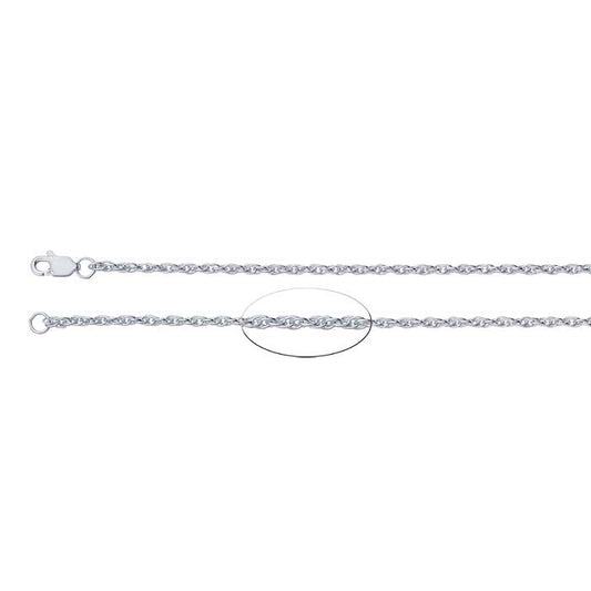 Sterling Silber 1,85 mm Seilkette