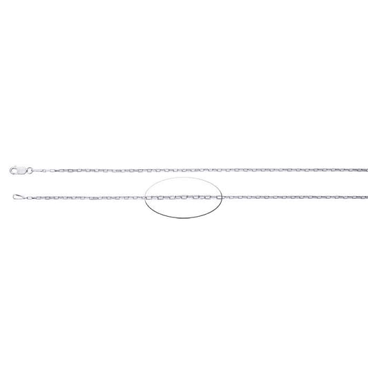 Sterling Silver 1,1 mm Lång Boxkedja