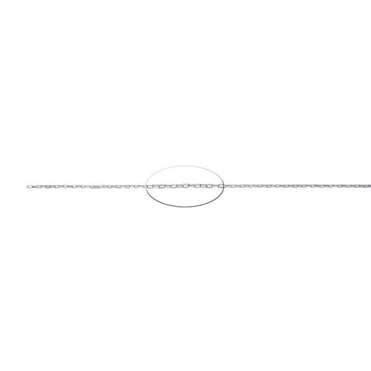 Sterling Silver 1,1 mm Lång Boxkedja, Per Fot