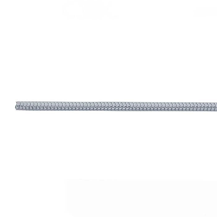 Catena a serpente tonda senza giunture in argento sterling 1,9 mm, al piede