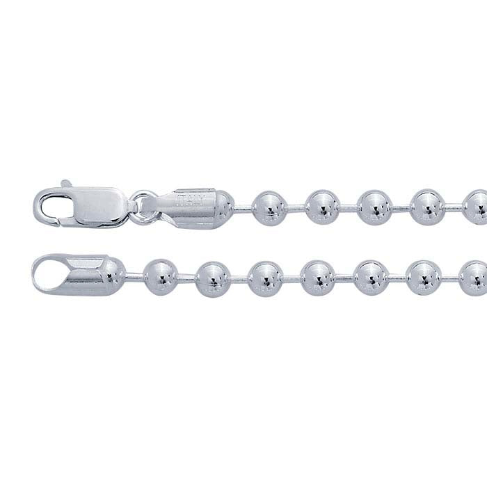 Sterling Silver 5mm Bead Chain