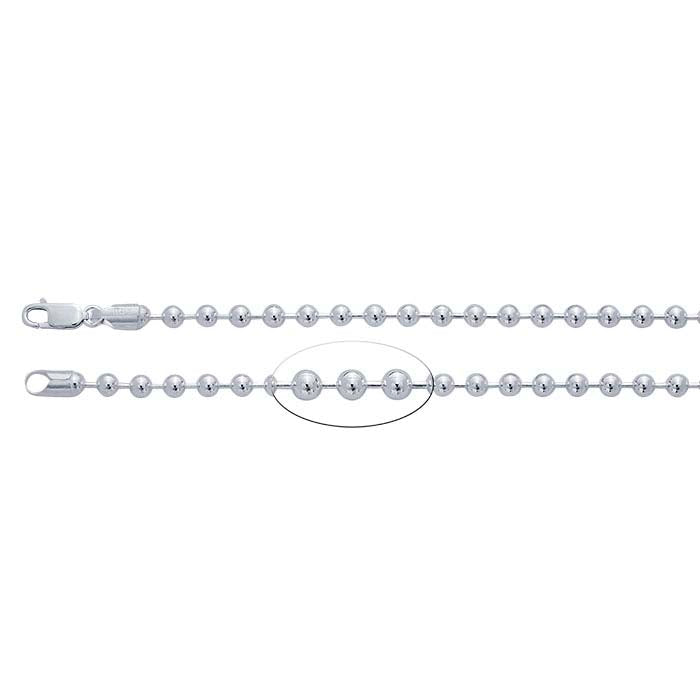 Sterling Silver 5mm Bead Chain