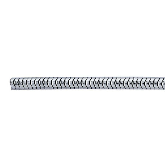 Catena a serpente tonda senza giunture in argento sterling 2,5 mm, al piede