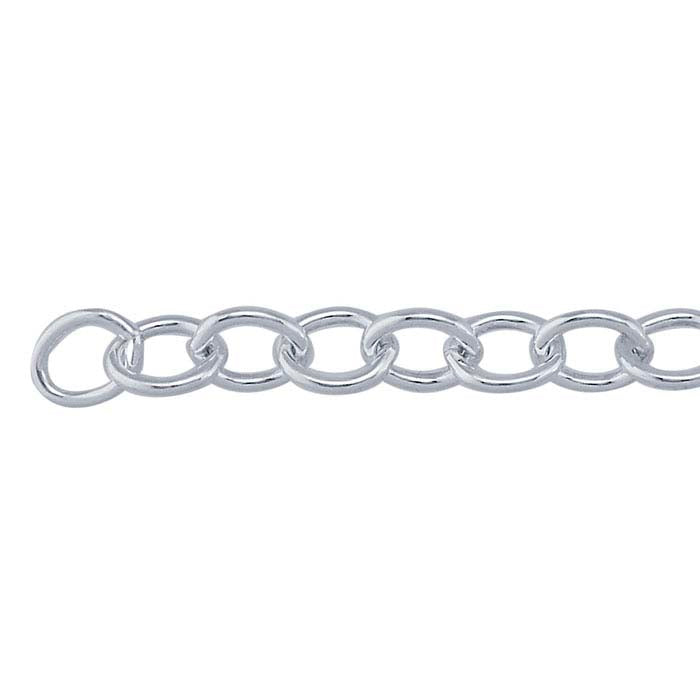 Sterling Silver Oval Cable Chain