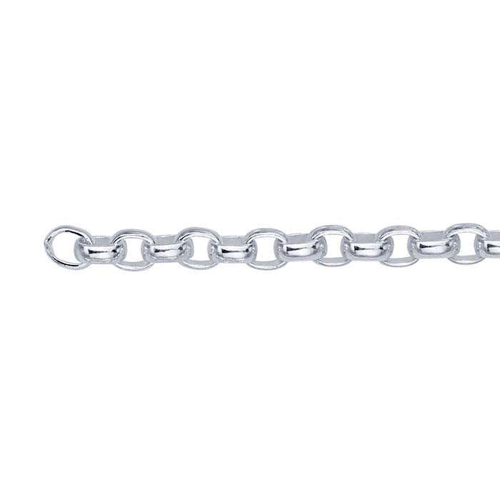 Sterling Silver Oval Rolo Chain