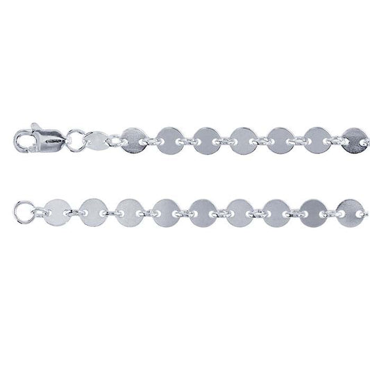 Sterling Silver 4mm Circle Link Chain