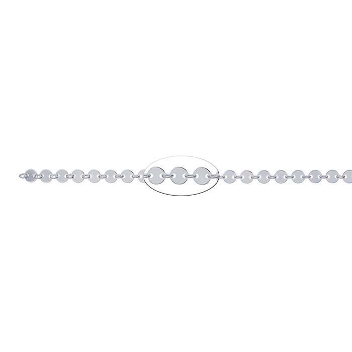 Sterling Silver 4mm Circle Link Chain