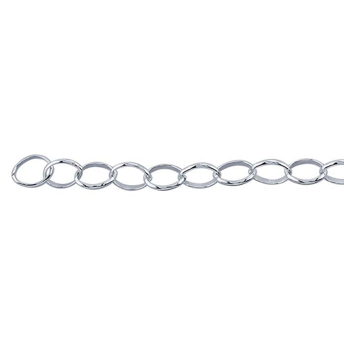 Sterling Silver 2.5mm Oval Rolo Chain