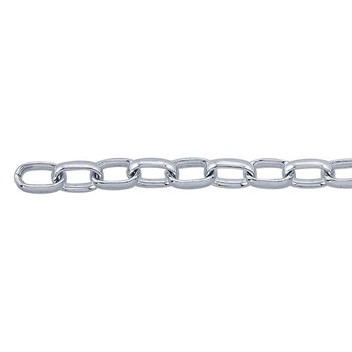 Sterling Silver Oval Rolo Chain
