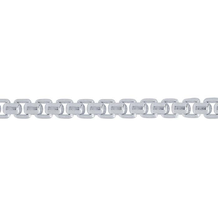 Sterling Silver Rounded Box Chain
