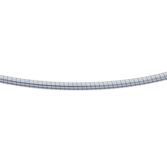 Sterling Silver Omega Round Neck Chain