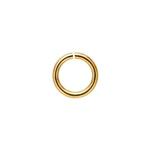 14/20 Gult Guld-Fyllt 4mm Rund Hoppring