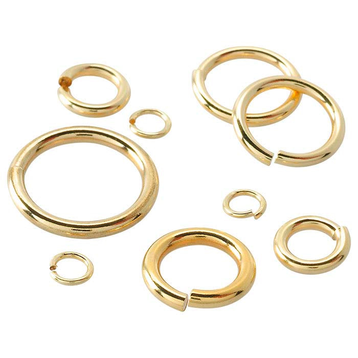 Anello di giunzione tondo 2mm in oro giallo 14/20 gold-filled