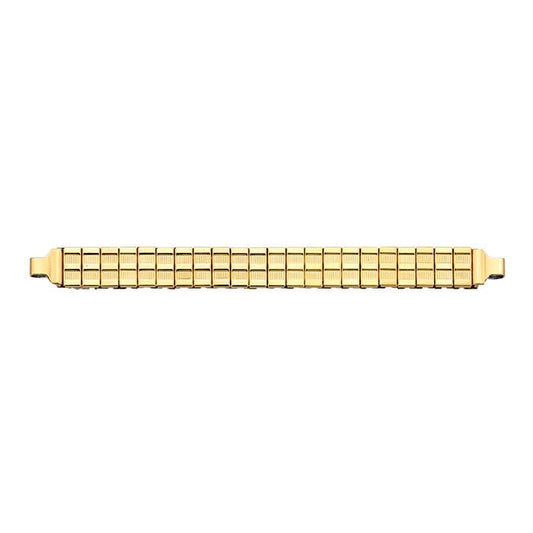 Steel Gold-Tone Narrow Adjustable Expansion Watch Band
