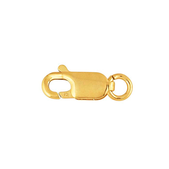 14/20 Yellow Gold-Filled Oval Lobster Clasp with Open Ring