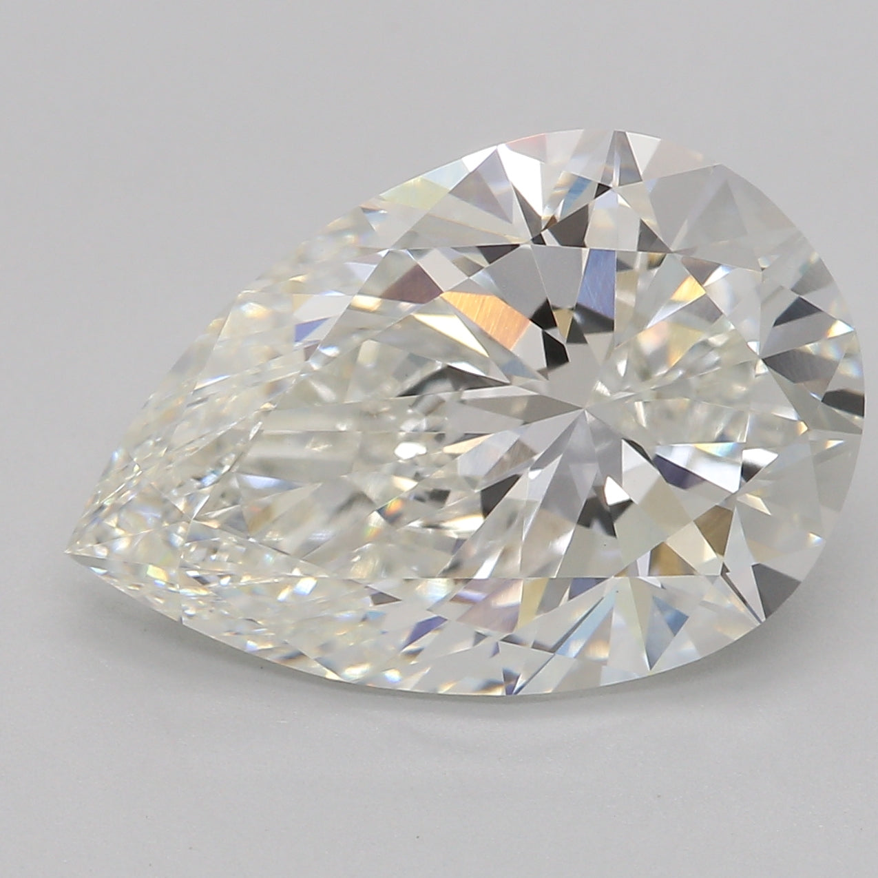 Lab-Grown Diamond 4.08ct, Pear, G, VVS2
