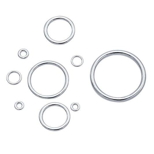 Sterling Silver Round Closed Ring