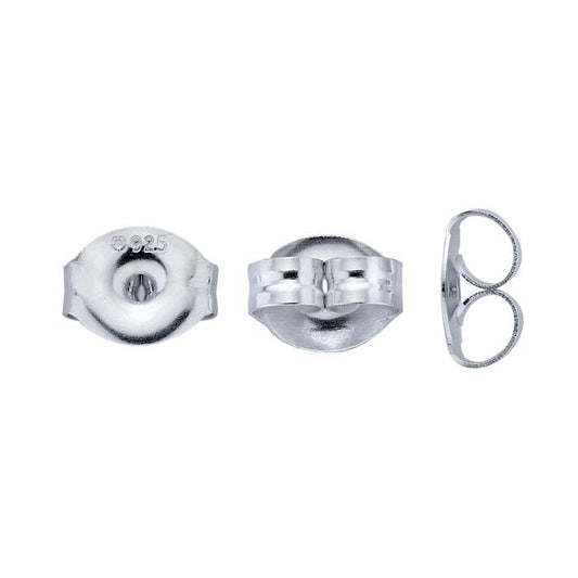Sterling Silver 6mm Friction Ear Nut