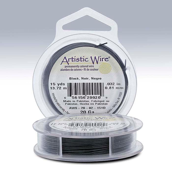 Artistic Wire® Black 0.81mm, 15-Yd. Spool