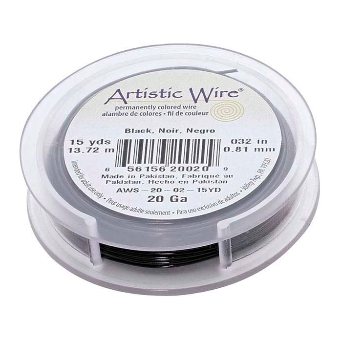Artistic Wire® Black 0.81mm, 15-Yd. Spool