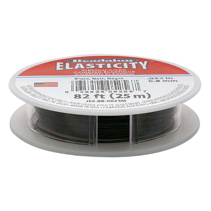 Beadalon® Elasticity™ Black Stretch Cord