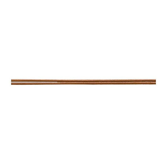 Ruskea nahkainen 1 mm pyöreä nauha, 10 metriä