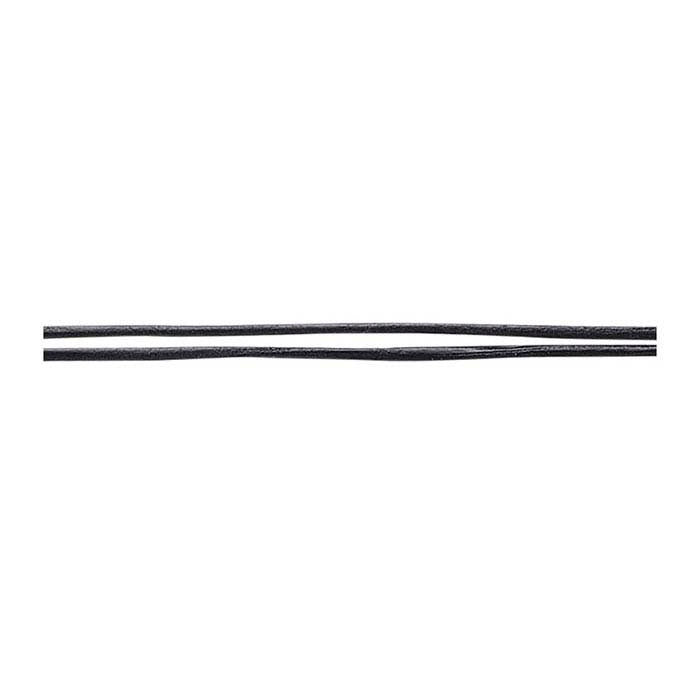 Black Leather 2mm Round Cord, 10 meters