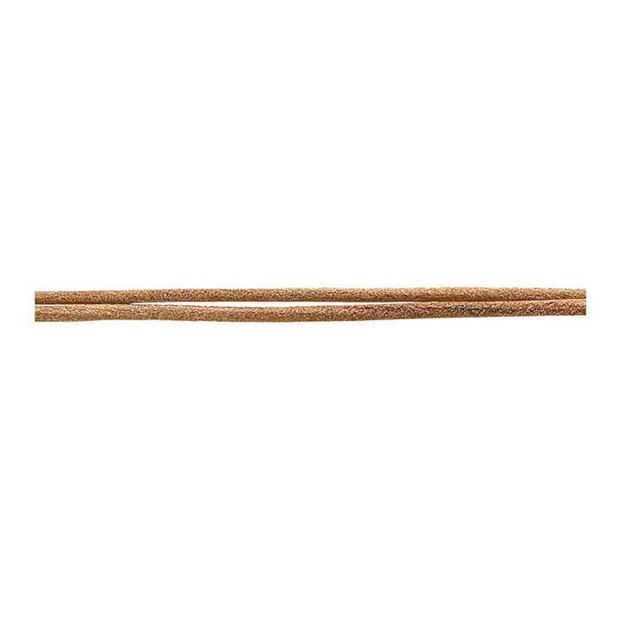 Natural Leather 2mm Round Cord, 100 meters